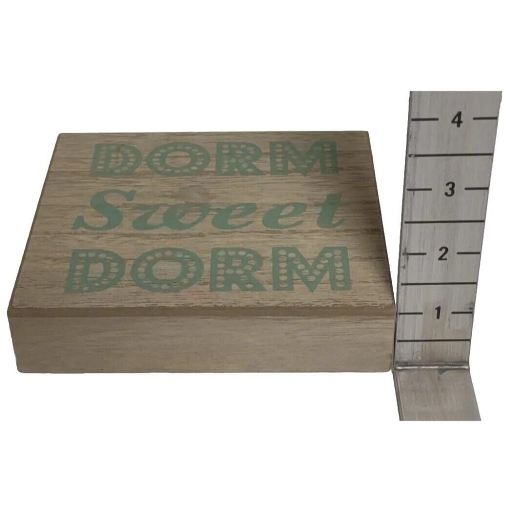 Dorm Sweet Dorm Wood Wall Art Saying Home Decor Teenager School College - Picture 6 of 15